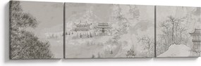 Obraz - Chiński krajobraz (170x50 cm)