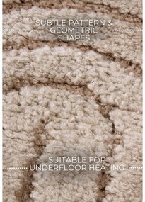 Szarobrązowy okrągły dywan ø 200 cm Panglao New York Taupe – Elle Decoration