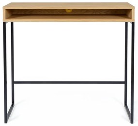 Biurko z blatem w dekorze dębu 35x100 cm Frame – Woodman