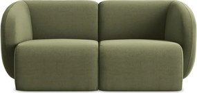 Zielona aksamitna sofa 174 cm Lani – Makamii