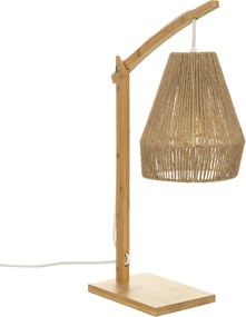 Lampa bambusowa stołowa PALM, 55 cm
