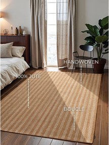 Beżowy dywan z juty tkany ręcznie 160x230 cm Harvest Amber – Elle Decoration