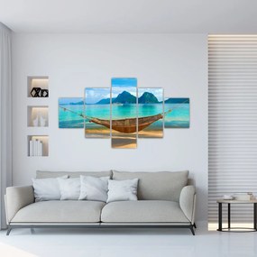 Obraz - Hamak na plaży 3 (125x70 cm)