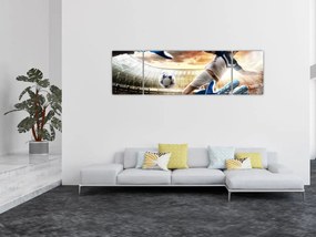 Obraz - Piłkarz (170x50 cm)