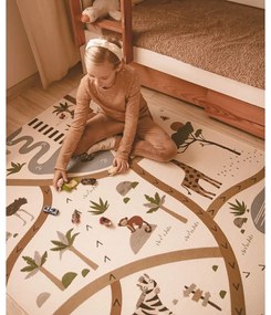 Kremowy dywan dziecięcy 123x180 cm Little Savannah – Nattiot