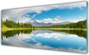 Szkło nad Blatem Harmonijny Pejzaż Alpejski