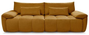 Musztardowa sofa z tkaniny szenilowej 264 cm Ivane – Bobochic Paris