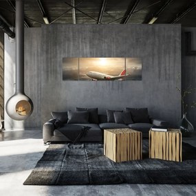 Obraz - Samolot w chmurach (170x50 cm)