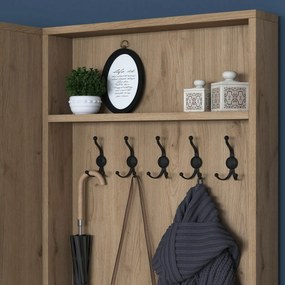 Zestaw do przedpokoju Pone White and Walnut I