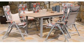 EXPERT WOOD - aluminiowy rozkładany fotel ogrodowy