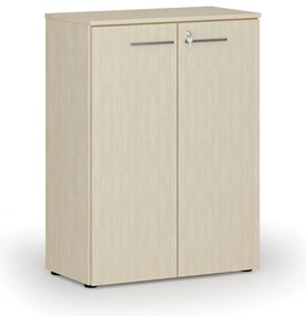 Szafa biurowa z drzwiami PRIMO WOOD, 800 x 420 x 1087 mm, brzoza