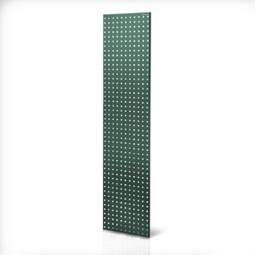 Tablica perforowana do regału zielona: JOHNNY, 2 sztuki, 1800 x 20 x 420 mm