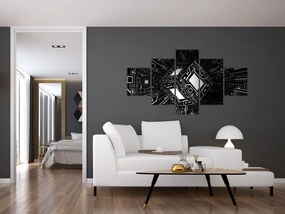 Obraz abstrakcyjnego sześcianu (125x70 cm)