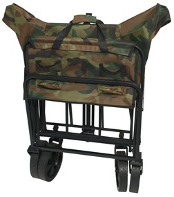 Cattara 13704 Składany wózek kempingowy Trogir Army, 104 x 86 x 55 cm, M