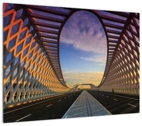 Obraz nowoczesnej architektury mostowej (70x50 cm)