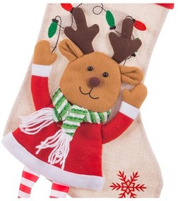 Tekstylna pończocha świąteczna Reindeer – Casa Selección