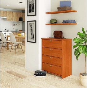 Szafka na buty AKORD RUBIN Olcha 66 cm 4 drzwi kolor Olcha mat 4 półki 66x36x85 cm