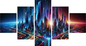 Obraz - Miasto przyszłości (125x70 cm)