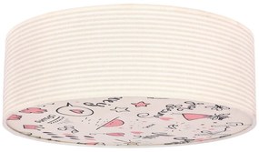 Dziecięca lampa sufitowa z tekstylnym kloszem ø 38 cm Kiddy – Candellux Lighting