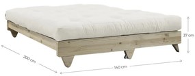 Sofa rozkładana z jasnobeżowym pokryciem Karup Design Fresh Natural