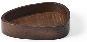 Brązowy drewniany pojemnik dekoracyjny 14x12,5x3 cm Curve S – LIND DNA