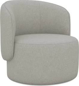 Jasnoszary fotel Ipo – Makamii