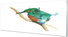 Panel Szklany Artystyczna Ilustracja Papugi