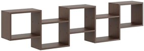 Minimalistyczna półka wisząca w kolorze wenge - Azerto