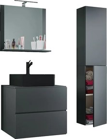 Umywalka 4-częściowa meble łazienkowe Lendas 60 cm L