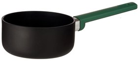 Aluminiowy rondel z zieloną rączką, Ø 16 cm