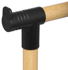 Wieszak na ubrania podwójny WOODY, 86 x 42 x 165 cm