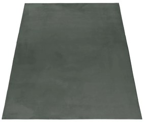 Dywan pluszowy Pouffy butelkowa zieleń 120 cm x 170 cm