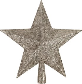 Czubek na choinkę gwiazda GLIMORA 22 cm, złoty