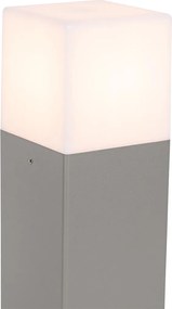 Lampa zewnętrzna 30 cm szara z kołkiem do ziemi i tuleją kablową - Denmark