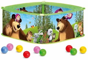 Bino Basen z balonikami Masza i Niedźwiedź, 30 x 75 x 75 cm