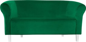 Sofa Milo tkanina Welur : Kolor nogi - Biała, Kolor tkaniny - VELVET - MG25, Typ tkaniny - Velvet, Wysokość nogi - 15 cm
