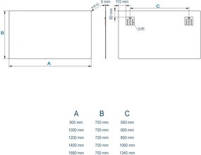 Lustro łazienkowe Lustro ścienne 2137 Prostokątne