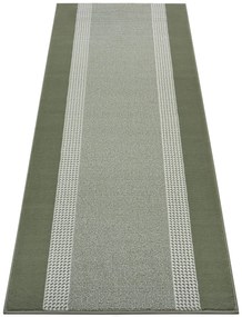Dywan nowoczesny Basic zielony chodnik 80 cm x 200 cm