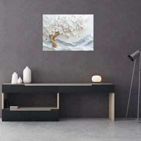 Obraz – Eleganckie drzewo życia 3D (70x50 cm)