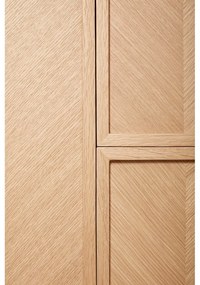 Szafa z drewna dębowego 100x180 cm Herringbone – Hübsch