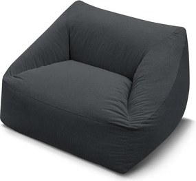 Ciemnoszary sztruksowy worek do siedzenia Lilibet – Bobochic Paris