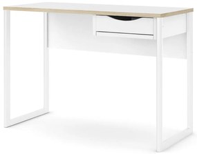 Białe biurko Tvilum Function Plus, 110 x 48 cm