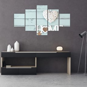 Obraz - I love home (125x70 cm)