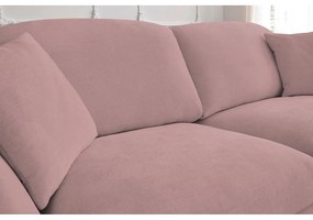 Jasnoróżowa rozkładana sofa 235 cm Cezanne – Bobochic Paris