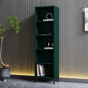 Regał na książki MARIO, 500 x 1800 x 350 mm, Modern: butelkowa zieleń