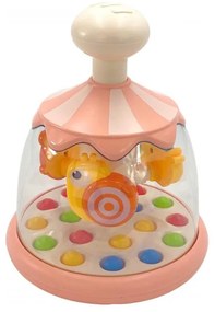 Woopie baby kolorowe zwierzątka różowy bączek z kulkami karuzela