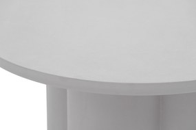 Stolik kawowy okrągły Cylindus 80 cm - jasny szary