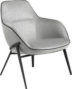 Fotel z tkaniny w kolorze szarym 5065 ANGEL CERDA