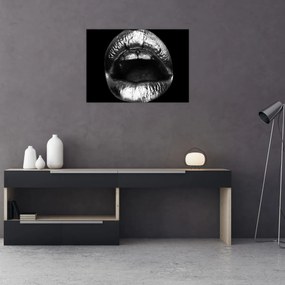 Obraz - Błyszczące usta (70x50 cm)