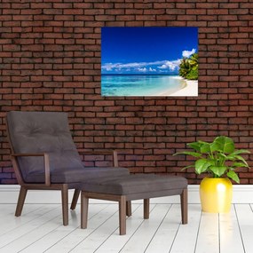 Obraz tropikalnej plaży (70x50 cm)